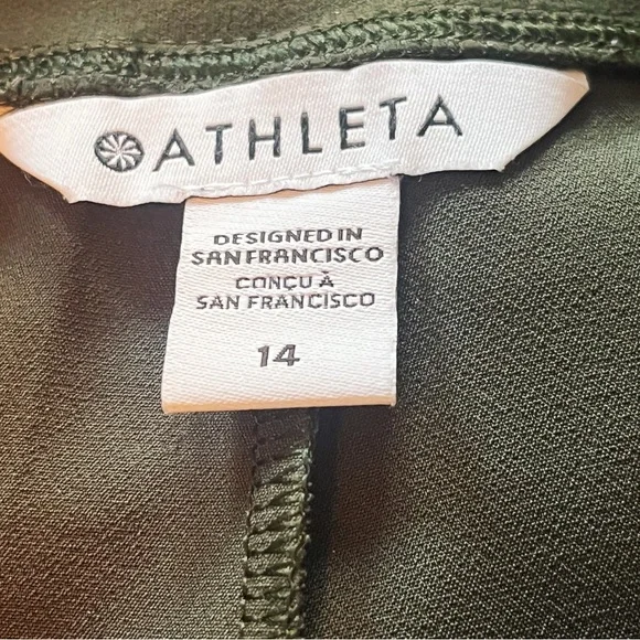 Athleta Travel Pant in Olive Green